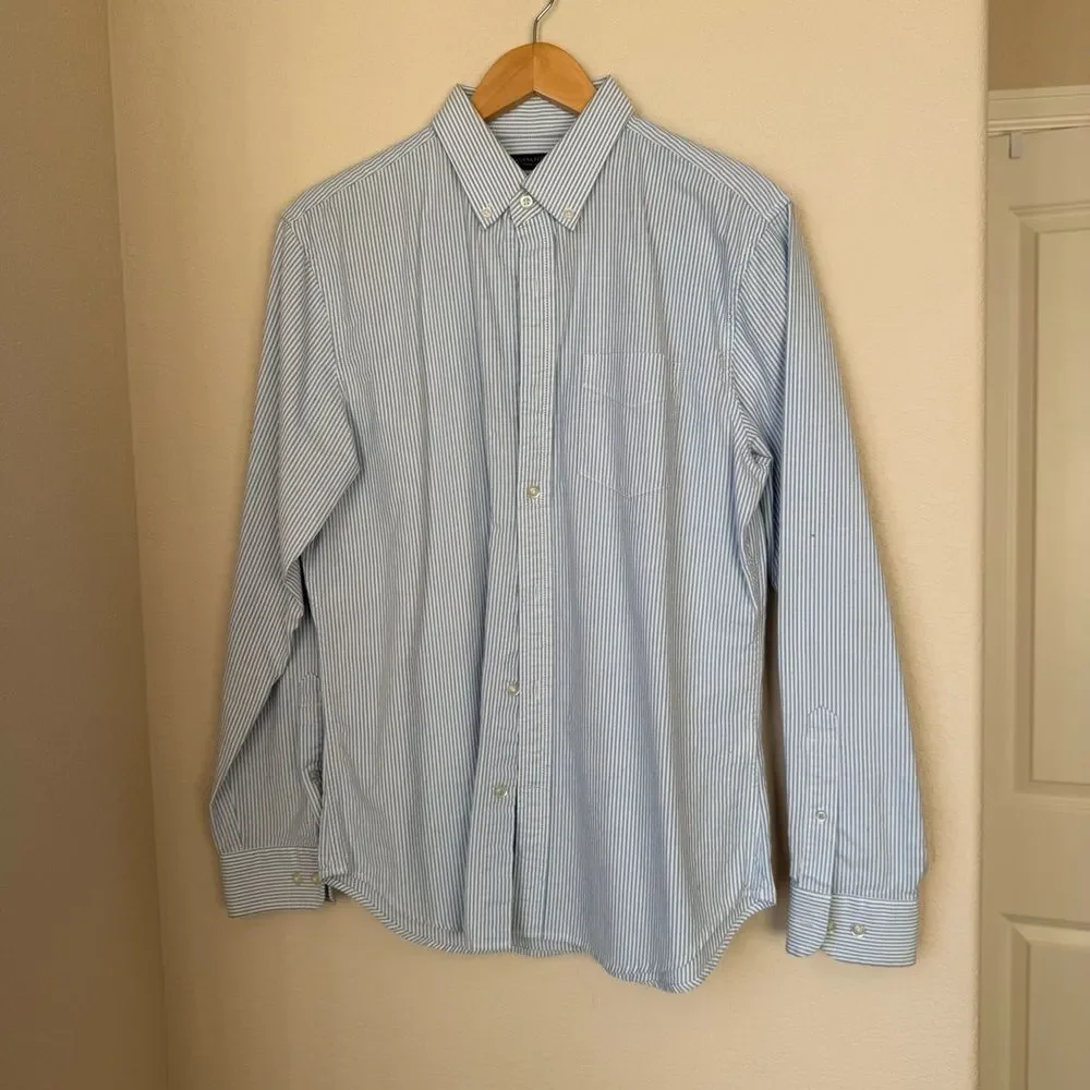 Banana Republic Grant Slim-Fit Cotton-Stretch Oxford Shirt - Size M